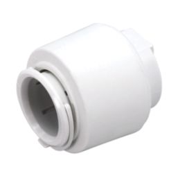FloPlast FloFit+ Plastic Push-Fit Stop Ends 22mm 2 Pack