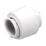 FloPlast FloFit+ Plastic Push-Fit Stop Ends 22mm 2 Pack