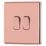 Arlec  10A 2-Gang 2-Way Light Switch  Rose Gold