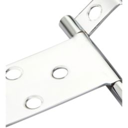 Smith & Locke Polished Chrome  Door Hinge 50mm x 64.6mm 2 Pack