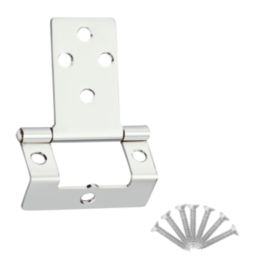 Smith & Locke Polished Chrome  Door Hinge 50mm x 64.6mm 2 Pack