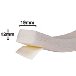 Stormguard Jumbo Rubber Foam Weatherstrips White 3m 3 Pack