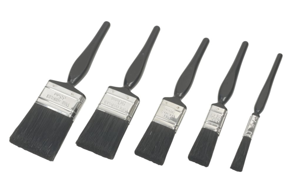 No Nonsense Synthetic Paint Brush Set 5 Pieces Screwfix