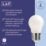 LAP  E27 Mini Globe LED Light Bulb Milky 470lm 2.9W 4 Pack