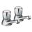 Bristan Club Chrome 70mm Deck Mounted Round Head 2 Tap Holes Bath Pillar Tap