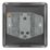 LAP  20A 16AX 1-Gang 2-Way Light Switch  Black Nickel with Black Inserts