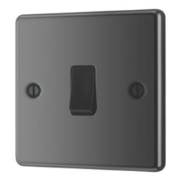 LAP  20A 16AX 1-Gang 2-Way Light Switch  Black Nickel with Black Inserts