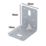 Magnodur Reinforced Angle Brackets Silver 70mm x 70mm x 55mm 10 Pack