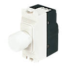 MK Grid Plus 2-Way  Grid Dimmer Switch White with Colour-Matched Inserts