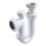 Flomasta Adjustable Height 32mm Basin P Trap with Anti-Syphon