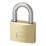 Smith & Locke  Brass   Closed Shackle  Padlock 30mm