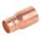 Midbrass  Copper Solder Ring Fitting Reducer F 3/4" x M 1/2"