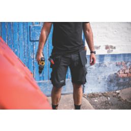 Scruffs Pro Stretch Plus Holster Work Shorts Black 30" W