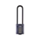Squire CP50/4 Water-Resistant Long Shackle Combination  Padlock Blue 50mm
