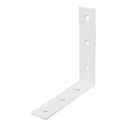 Essentials Corner Brackets White 100mm x 100mm x 16mm 10 Pack