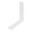 Essentials Corner Brackets White 100mm x 100mm x 16mm 10 Pack