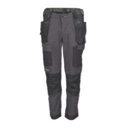 Apache Calgary Work Trousers Grey/Black 36" W 29" L