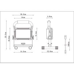 Essentials ARW1033-N  Rechargeable LED Work Light 1900lm