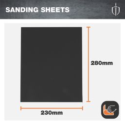 Magnusson  240 Grit Multi-Material Hand Sanding Sheet 280mm x 230mm 4 Pack