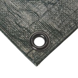 Essentials Tarpaulin Sheet Green/Brown 4m x 5m