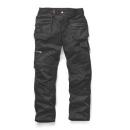 Scruffs TradeFlex Work Trousers Black 38" W 32" L