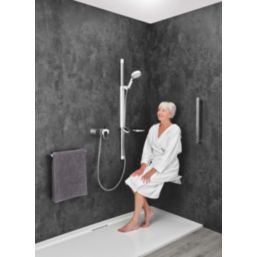 Mira Select Flex EV Rear-Fed Exposed Chrome Thermostatic Mixer Shower