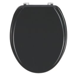 Palmi  Toilet Seat Moulded Bamboo Black