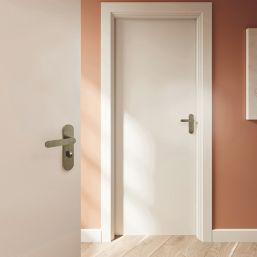 Cooke & Lewis Maugan WC Lever on Backplate Door Handles Pair Antique Brass