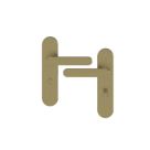 Cooke & Lewis Maugan WC Lever on Backplate Door Handles Pair Antique Brass