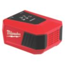 Milwaukee M18 TC-0 18V Li-Ion RedLithium Charger + 3.0A 2-Outlet Type C USB Charger