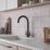 ETAL Wick Twin Lever Kitchen Mixer Tap Matt Black