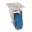 Essentials Heavy Duty Swivel Castor 100mm Blue
