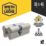 Smith & Locke 1 Star 6-Pin Euro Double Cylinder Locks 35-45 (80mm) Silver 2 Pack