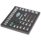 Wera 9722/8000 C Zyklop Speed Foam Insert  1/2" Drive Ratchet & Socket Set 31 Pcs