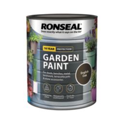 Ronseal 750ml English Oak Matt Garden Paint