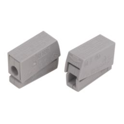 Wago 224-101 24A 2-Way Push-Wire Lighting Connectors 100 Pack