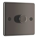 LAP  1-Gang 2-Way LED Dimmer Switch  Black Nickel with Colour-Matched Inserts