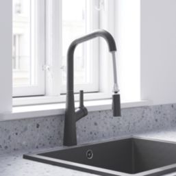 Swirl Berne  Mixer Tap Matt Black