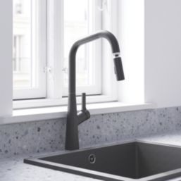 Swirl Berne  Mixer Tap Matt Black