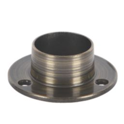 Rothley End Socket Antique Brass 25mm