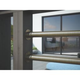 Rothley End Socket Antique Brass 25mm