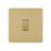 LAP  20A 1-Gang Intermediate Switch Satin Brass with Black Inserts