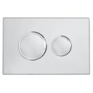 Traditional Dual-Flush Flushing Plate Chrome