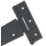 Smith & Locke Black Tee Hinges 300mm 2 Pack