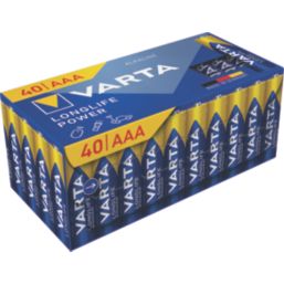 Varta Longlife Power  AAA 1.5V Alkaline Batteries 40 Pack