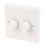 Varilight V-Dim 2-Gang 2-Way  Dimmer Switch  White