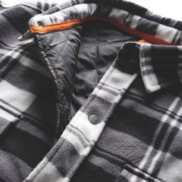 Scruffs Worker  Padded Check Shacket Black / White / Grey 2X Large 49-52" Chest
