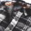 Scruffs Worker  Padded Check Shacket Black / White / Grey 2X Large 49-52" Chest