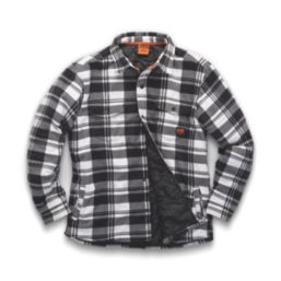Scruffs Worker  Padded Check Shacket Black / White / Grey 2X Large 49-52" Chest