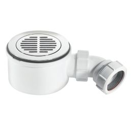 McAlpine  Slotted Shower Trap with 1 1/2" Outlet Chrome 90mm